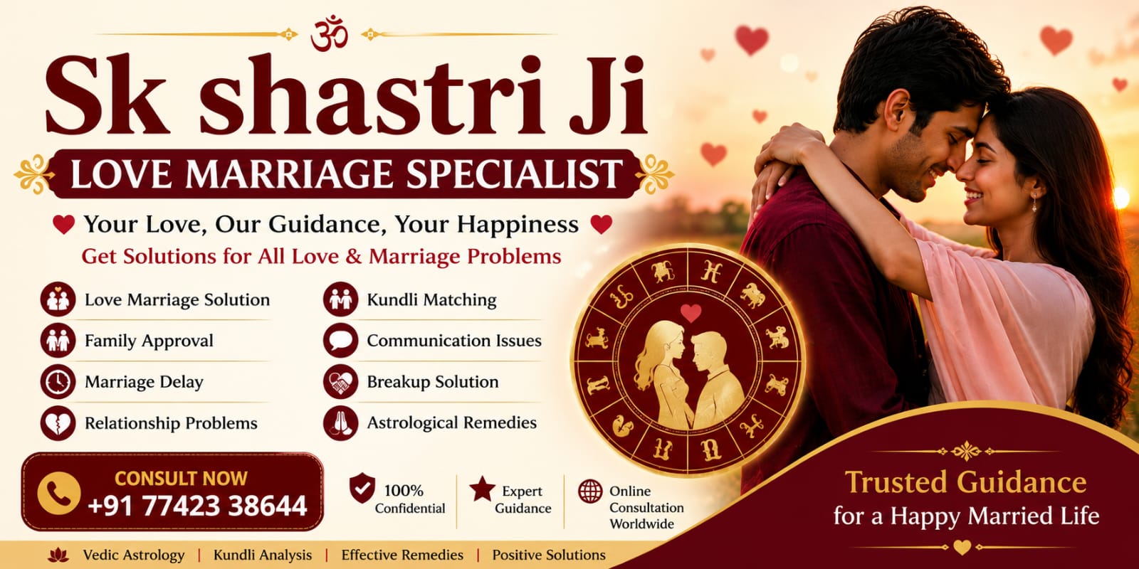 Kundli making and birth chart analysis by SK Shastri Ji